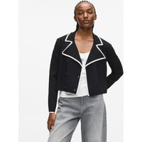 Karl Lagerfeld - Tailored Cardigan, Woman, Black, Size: Xs
