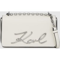 Karl Lagerfeld - Ksignature Small Crossbody Bag, Woman, Beige, Size: One Size