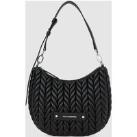 Karl Lagerfeld - Kweave Small Hobo Bag, Woman, Black, Size: One Size