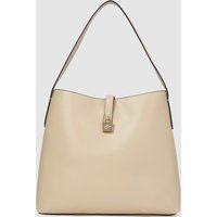 Karl Lagerfeld - Kautograph Padlock Hobo Bag, Woman, Beige, Size: One Size