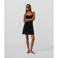 Karl Lagerfeld - Ikon Rhinestone Beach Dress, Woman, Black, Size: Xs
