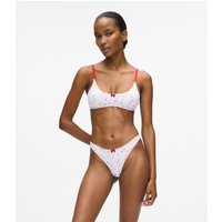 Karl Lagerfeld - Heart Print Bralette, Woman, Multicoloured, Size: Xs