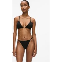 Karl Lagerfeld - Signature Triangle Bralette, Woman, Black, Size: Xs
