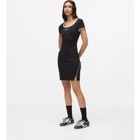 Kl Jeans - Short-sleeved Fitted Dress, Woman, Black, Size: Xs