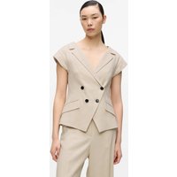 Karl Lagerfeld - Cap-sleeved Blazer, Woman, Beige, Size: