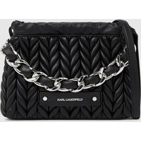 Karl Lagerfeld - Kweave Chain Crossbody Bag, Woman, Black, Size: One Size