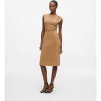 Karl Lagerfeld - Belted Sleeveless Jersey Dress, Woman, Beige, Size: Xs