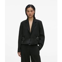 Kl Jeans - Buckle-detail Blazer, Woman, Black, Size: Xs