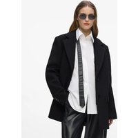 Karl Lagerfeld - Short Wool-blend Coat, Woman, Black, Size: