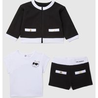 Karl Lagerfeld - Baby Shorts And Cardigan Set, Black, Size: m