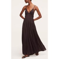 Ruched Mesh Maxi Dress