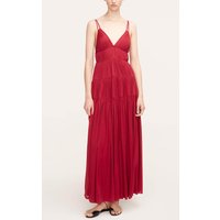 Ruched Mesh Maxi Dress