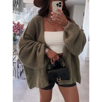 Womens Oversized Cardigan Sweaters Fall Long Lantern Sleeve Knit Open Front Lightweight Sweater Knitwear Womenswear
