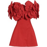 Chabela Flower Off-Shoulder Mini Dress