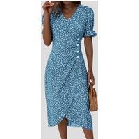 Women’s Elegant Floral Midi Dress