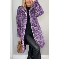 Lizzie Leopard Print Long Coat