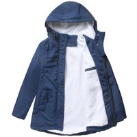 Thick Winter Coat with Hood and Quilted Lining for Winter Warmth