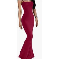 Women's Bodycon Maxi Dress Spaghetti Strap Mermaid Dress Slim Fit Sleeveless Evening Dress