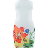 Women's Strapless Floral Mini Dress Bodycon Summer Tube Top Party Dress