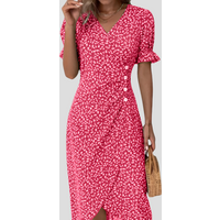 Women’s Elegant Floral Midi Dress