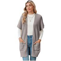 Women’s Going Tops Trend Oversized Lightweight Open-Front Pleated Short-Sleeve Knitwear Knit Cardigan Sweater, Casual Summer Outerwear & Womenswear Layering Piece in Multiple Colors