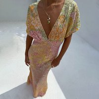 Women's Boho Elodie Dress Petite in Pink, Size by Never Fully Dressed