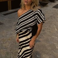 Women's Mono Crochet Tilly Dress in Black, Size , % Viscose by Never Fully Dressed