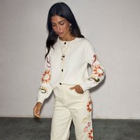 Women's Enchanted Cardigan in Cream, Size by Never Fully Dressed