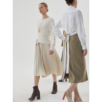 Knot Pleated Dress