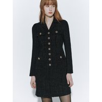 [Exclusive] Lena Velvet Tweed Dress