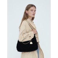 Velvet Quilting Small Hobo Bag
