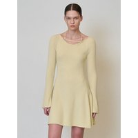Sherin U-neck Flared Knit Dress