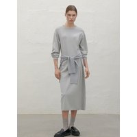 Shirred Loose Fit Long Knit Dress