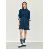 Roselin Tuck Detail Shirt Dress _ Navy