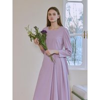Square Neck Wrap Dress
