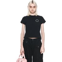 Matin Circle Logo Crop Top