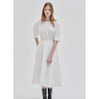 Urban Volume Midi Dress White