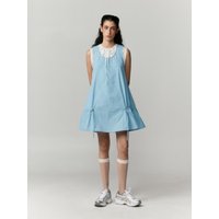 Drop Waist Stopper Dress _ Light Blue