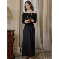 Two Way Off-Shoulder Black Dress