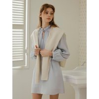 Sophia Flared Dress Sky Blue