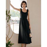 Lace Neck Slip Dress