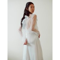 Bridal Organza Vest Slip Dress
