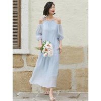Halterneck Off Shoulder Dress