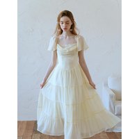 Fairy Square Neck Cake Dress