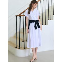 Sailor Collar Dress White
