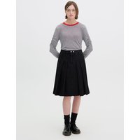pleated midi denim skirt OJAS