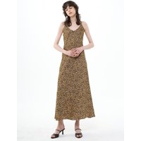 MAXI SATIN SLIP DRESS LEOPARD_BROWN BLACK