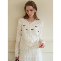 Crochet Bow Cardigan