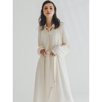 viscose tunic dress White
