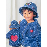 Diamond Stadium Cotton Denim Jacket [Medium Blue] D
